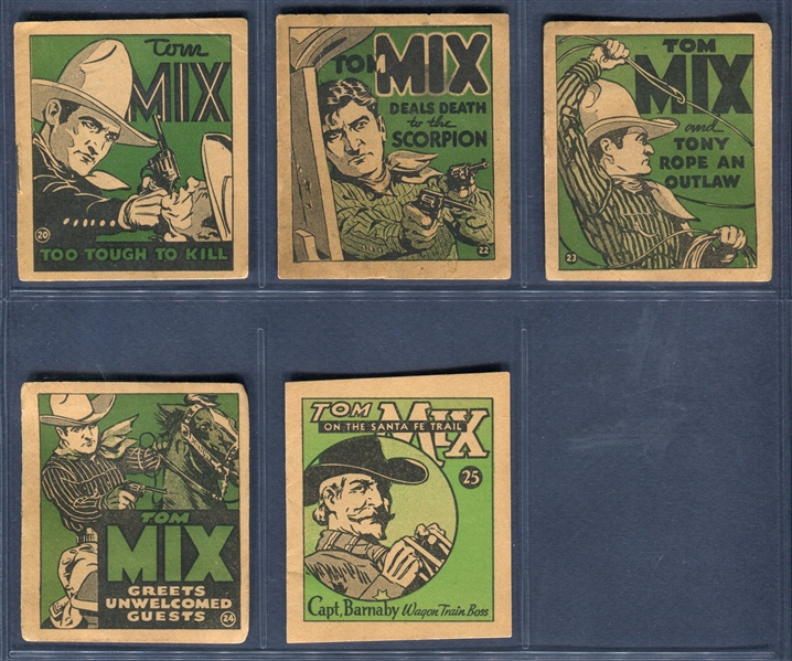 R151 National Chicle Tom Mix Booklets Lot of (23) Booklets