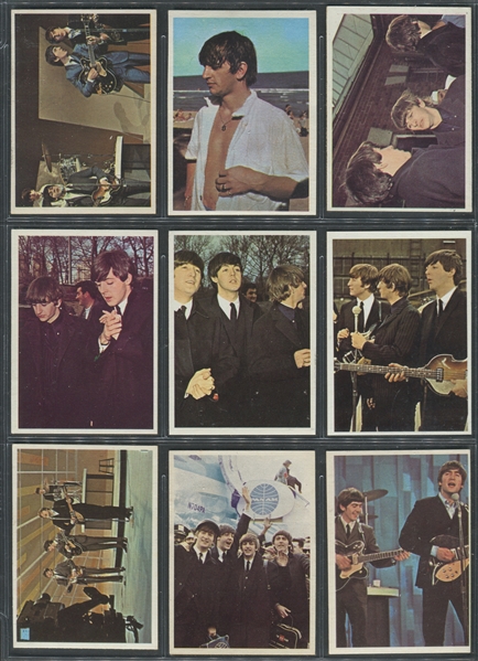 1964 Topps “Beatles Color Cards” complete 64-card set EX