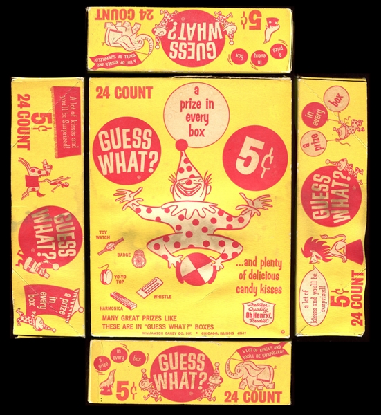 R-UNC Williamson Candy Guess What? Outer Candy Box (For 24 Small Boxes)