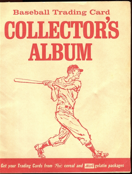 1963 Post and Jello Baseball Trading Card Collector's Album