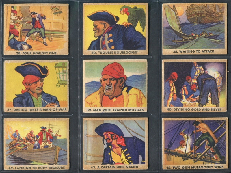R109 Gum Inc Pirates Picture Gum Lot of (26) Cards