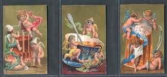 1910s Charlemagne (France) Types of Drinks Trade card set of (6)