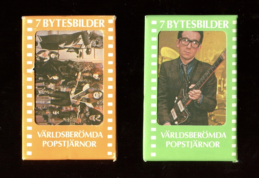 1970's/1980's Swedish Card Unopened Packages with KISS and Buddy Holly Showing (2)
