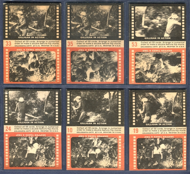 1965 Topps Gilligan's Island Lot of (6) Different Cards