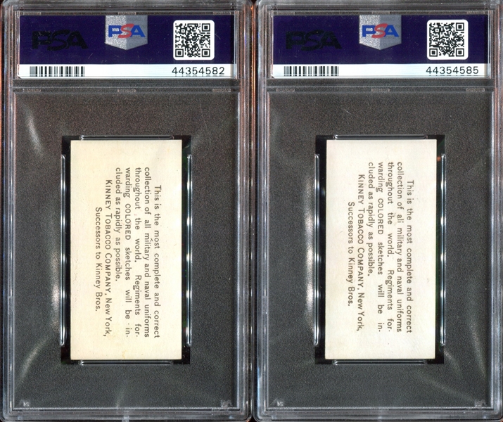 N224 Kinney Military Lot of (7) PSA-Graded Cards