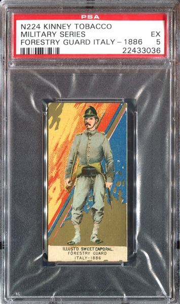N224 Kinney Military Forestry Guard Italy - 1886 PSA5 EX