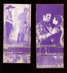1920s Purple-Tint Western Movie Scenes Exhibit Lot of (19) Cards