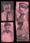 1920s Dark Pink Tint Movie Star Exhibit Lot of (17) With Lloyd and Keaton