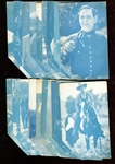 1920s Light-Blue Western Movie Star Exhibit Lot of (33) Cards
