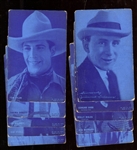 1920s Dark Blue Tint Movie Stars Lot of (14) Cards