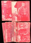 1920s Red Tint Western Movie Stars Lot of (31) Cards