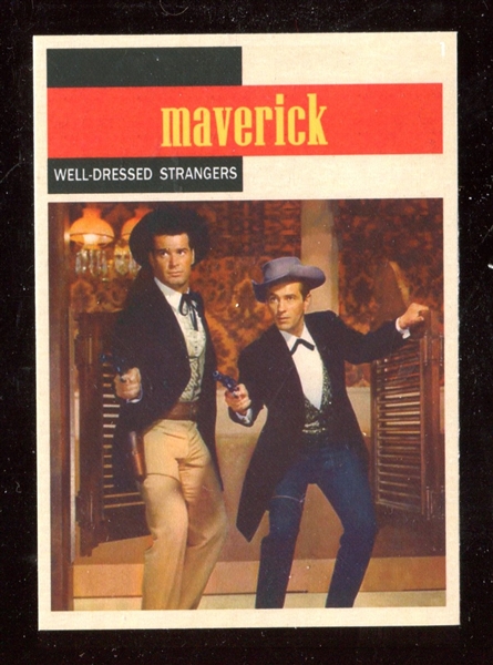 1958 Topps “TV Westerns” #75 James Garner & Jack Kelly Maverick NM-MT ***LEMKE CARD***