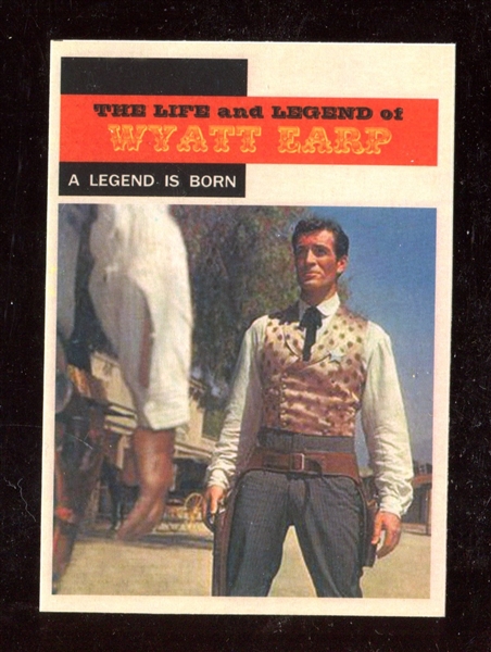 1958 Topps “TV Westerns” #87 Hugh O’Brian Wyat Earp NM-MT ***LEMKE CARD***