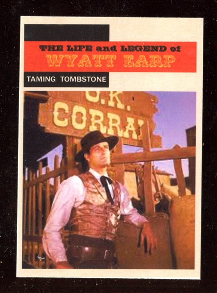 1958 Topps “TV Westerns” #91 Hugh O’Brian Wyat Earp NM-MT ***LEMKE CARD***