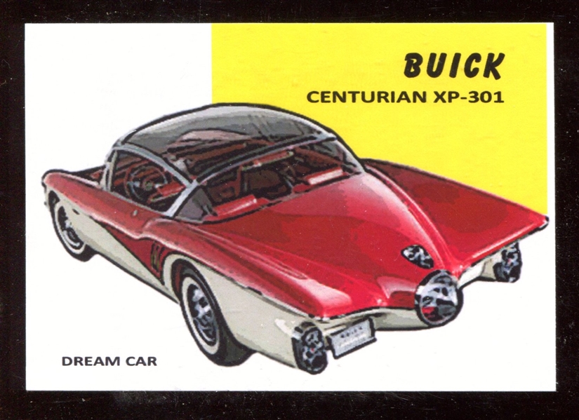 1954-55 Topps “World on Wheels” blueback #181 Buick Centurion XP- 301 NM-MT ***LEMKE CARD***
