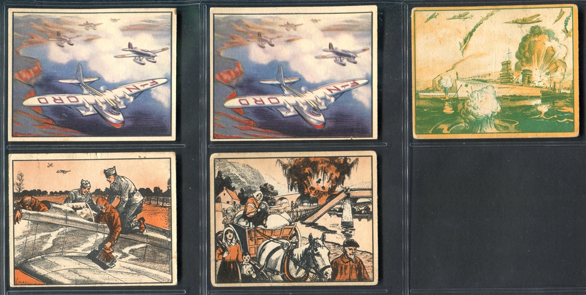 R165 Gum Inc War News Pictures Lot of (11) Cards