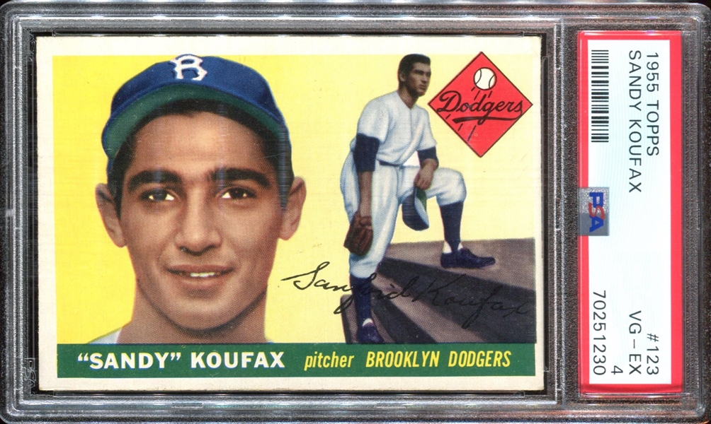 1955 Topps Sandy Koufax #123 VGEX