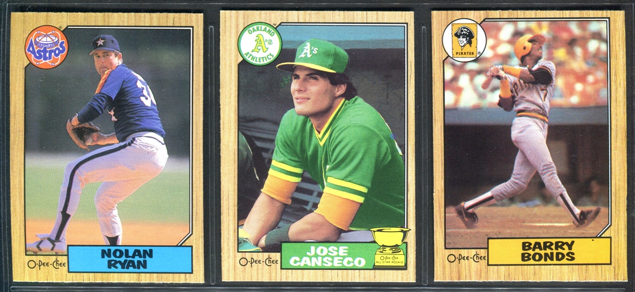 1987 O-Pee-Chee Baseball Complete Set of (396) Cards