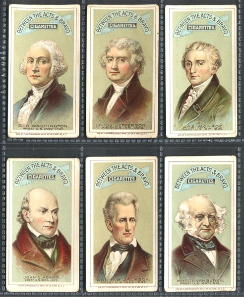 N346 Halls Between the Acts Presidents lot of (6) Cards