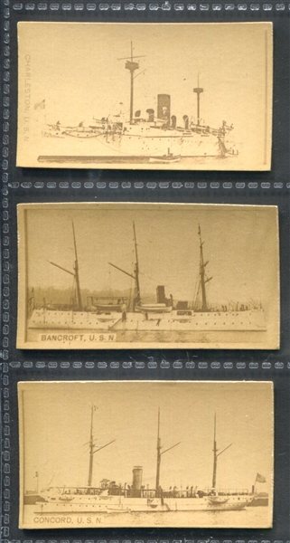 N50B Duke Famous Ships Lot of (3) Different Cards