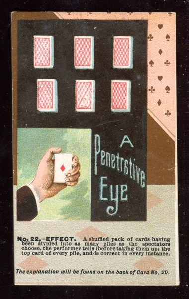 N138 Duke Tricks With Cards #22 A Penetrative Eye