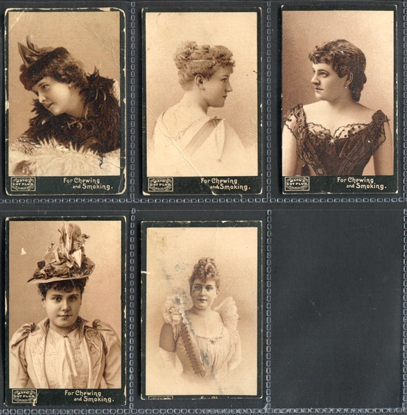 N298 Mayo Cut Plug Actresses Lot of (5) Cards