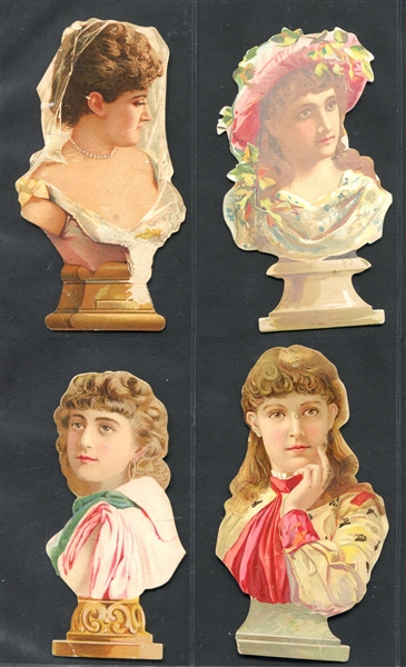 N267 Lorillard Busts of Girls Lot (8) Very Tough Cards