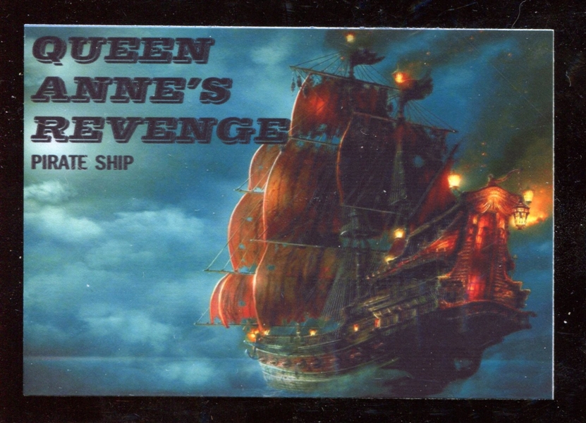 1955 Topps “Rails & Sails” #202 Queen Anne’s Revenge Pirate Ship NM-MT ***LEMKE CARD***