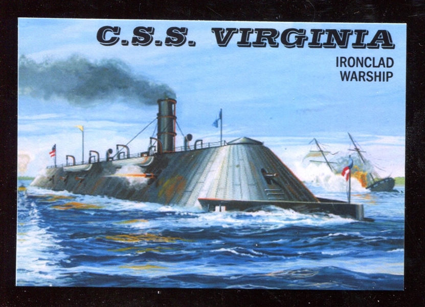 1955 Topps “Rails & Sails” #204 C.S.S. Virginia Ironclad NM-MT ***LEMKE CARD***