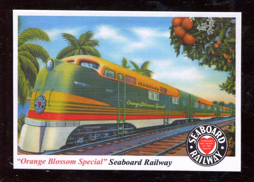 1955 Topps “Rails & Sails” #205 Seaboard Railway “Orange Blossom Special” NM-MT ***LEMKE CARD***