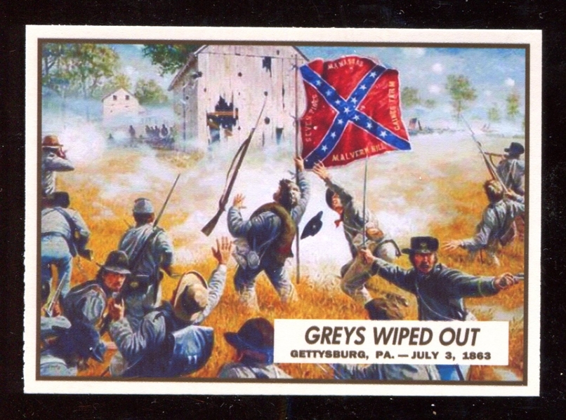 1961 Topps “Civil War News” #89 Battle of Gettysburg NM-MT ***LEMKE CARD***