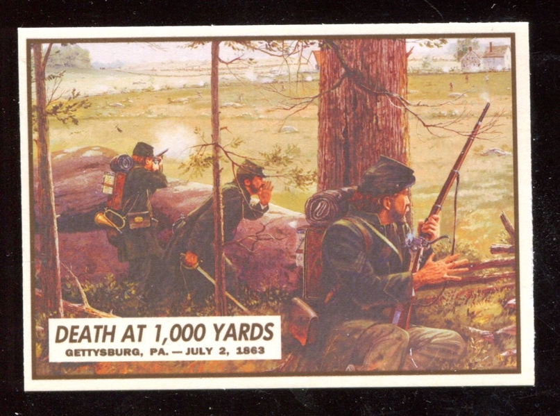 1961 Topps “Civil War News” #91 Death at 1,000 Yards NM-MT ***LEMKE CARD***