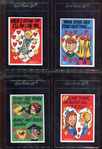 1960 Topps “Funny Valentines” complete set of (66) With (2) Wrappers