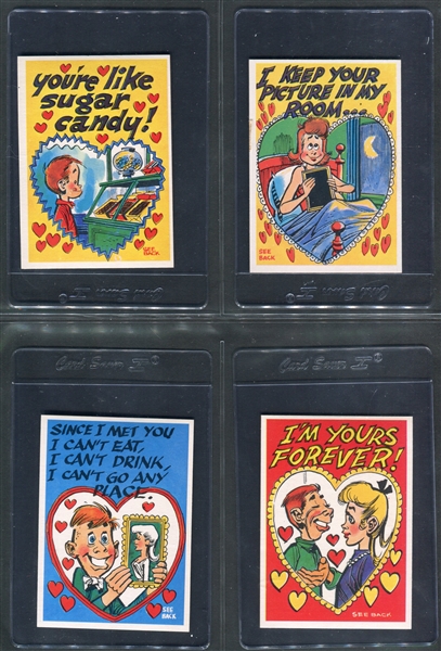 1960 Topps “Funny Valentines” complete set of (66) With (2) Wrappers