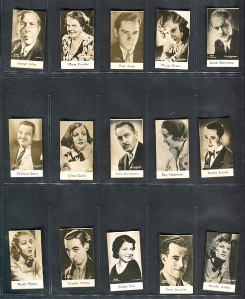 1930's De Beukelaer Movie Stars Complete Set (201-300) With Laurel & Hardy and More