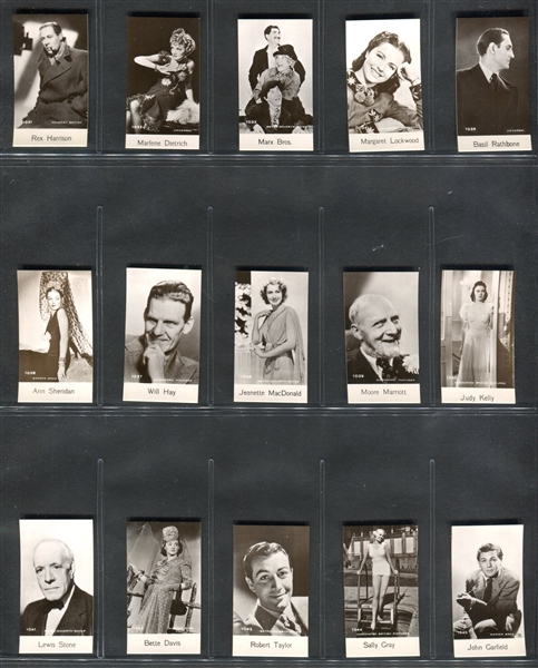 1930's De Beukelaer Movie Stars Complete Set (1001-1100) With Marx Brothers and More