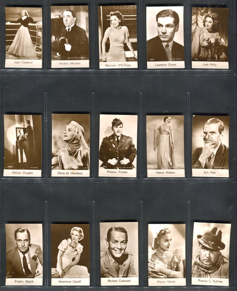 1930's De Beukelaer Movie Stars Complete Set (901-1000) With Henry Fonda and More