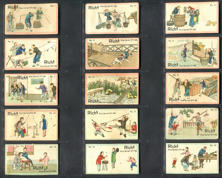 1910's Rich's Chinese Trades Complete Set of (48) Cards