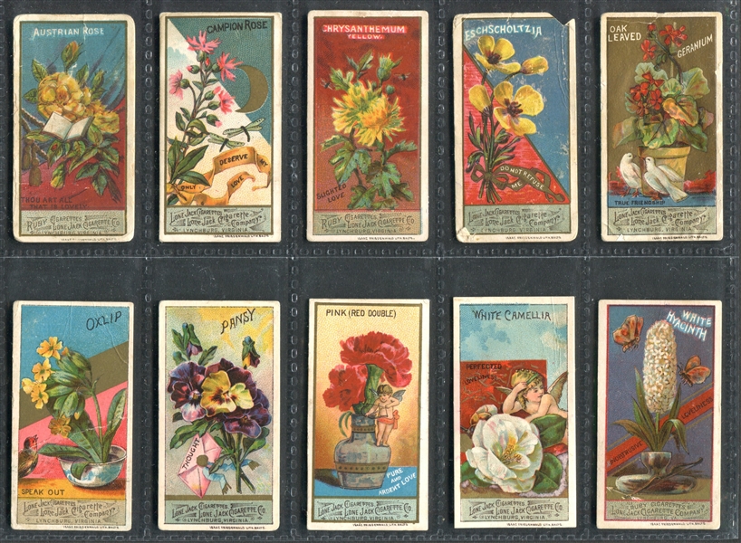 N466 Lone Jack Flowers Lot of (10) Cards