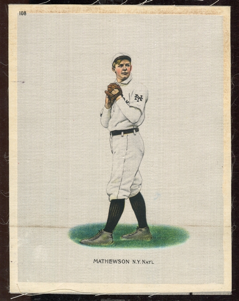 S81 Turkish Trophies Baseball Large Silks - Christy Mathewson