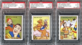 1951 Howdy Doody Magic Trading Cards Lot of (13) PSA-Graded Cards with Highest Graded