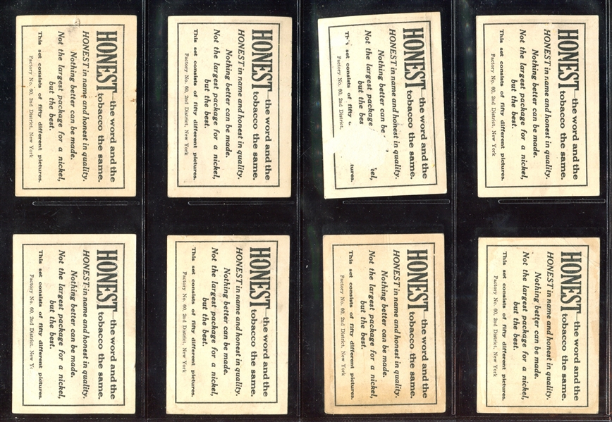 T100 Honest Long Cut Silhouettes Near Complete Set (47/50) Cards