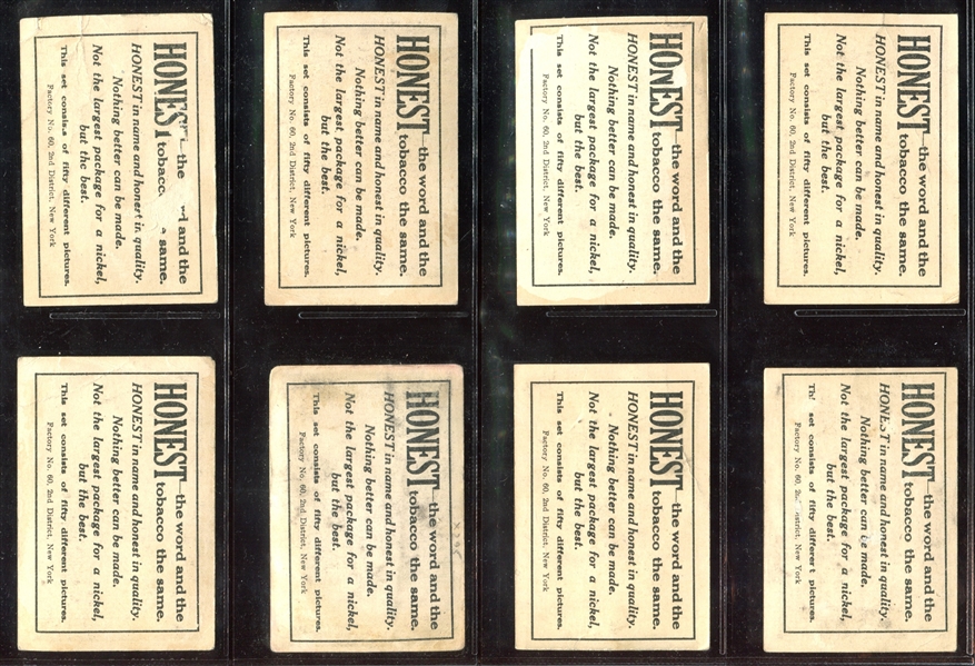 T100 Honest Long Cut Silhouettes Near Complete Set (47/50) Cards