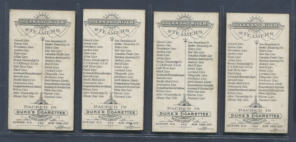N83 Duke Ocean and River Steamers Partial Set of (19/36) Cards
