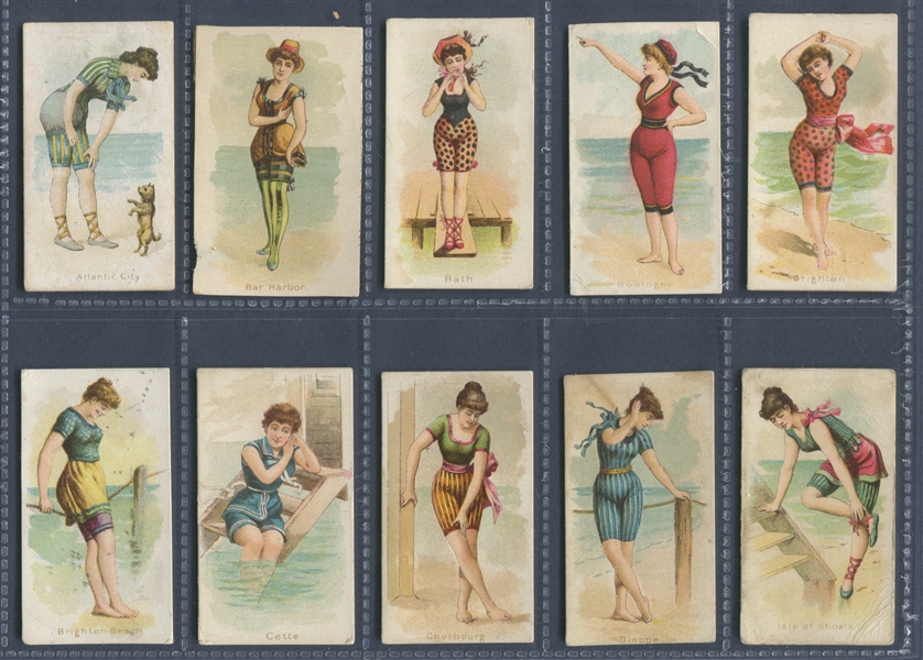 N187 Kimball Fancy Bathers Near Complete Set (41/50) Cards