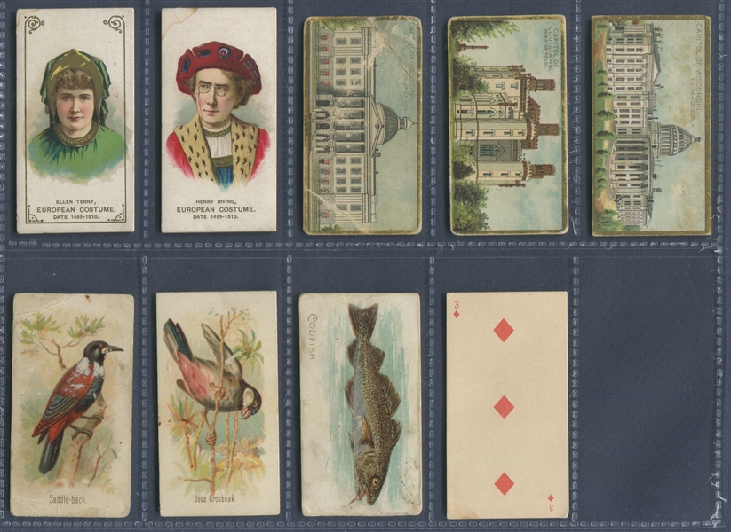 Mixed N Small Sized Lot of (13) Different Duke/Allen & Ginter/Kinney Cards