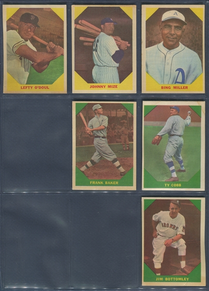 1960 Fleer Baseball Greats Partial Set (56/79) Cards