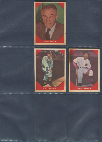 1960 Fleer Baseball Greats Partial Set (56/79) Cards