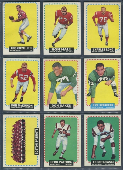 1964 Topps Football Starter Set (54/176)