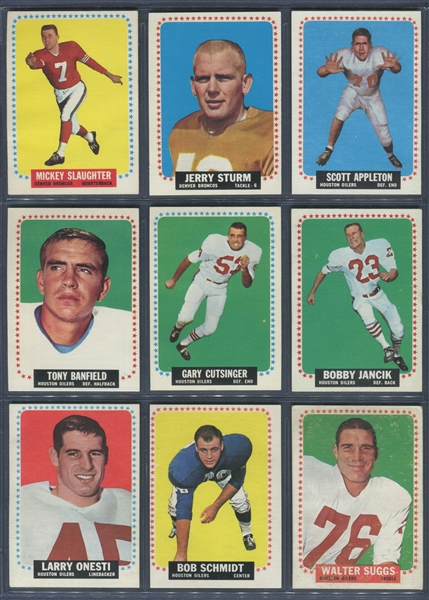 1964 Topps Football Starter Set (54/176)